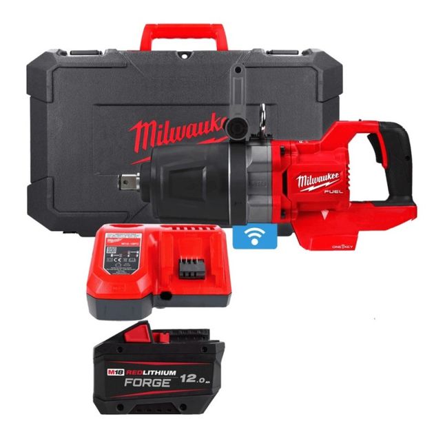 Гайковерт аккумуляторный бесщеточный MILWAUKEE 1'' (2711Нм) M18 ONEFHIWF1DS-121C, (ЗУ+1ак.) FORGE™, фото  | SNABZHENIE.com.ua