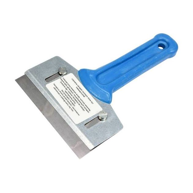 Скребок VOREL зі змінним лезом 100 мм. (нержавійка) [60], фото , изображение 2 | SNABZHENIE.com.ua