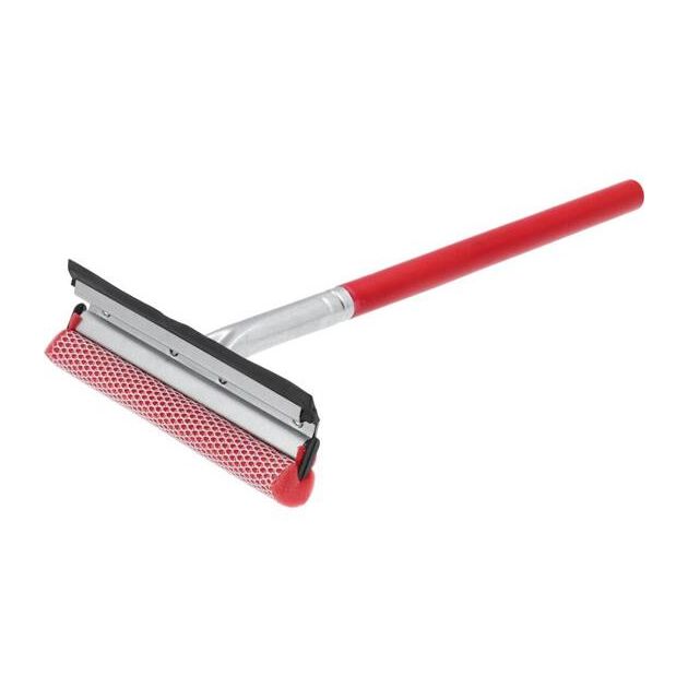 Скребок гумовий VOREL для чистки вікон, дерев'яний тримач 50 см, фото , изображение 2 | SNABZHENIE.com.ua