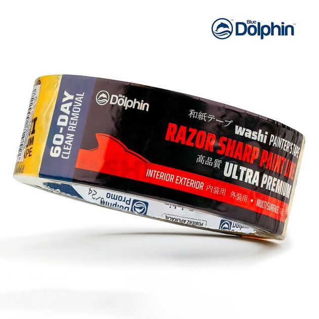 Малярная лента (скотч) 35 мм х 25 м Blue Dolphin WASHI XF7 рисовая бумага, фото , изображение 2 | SNABZHENIE.com.ua Малярная лента (скотч) 35 мм х 25 м Blue Dolphin WASHI XF7 рисовая бумага, фото , изображение 2 | SNABZHENIE.com.ua