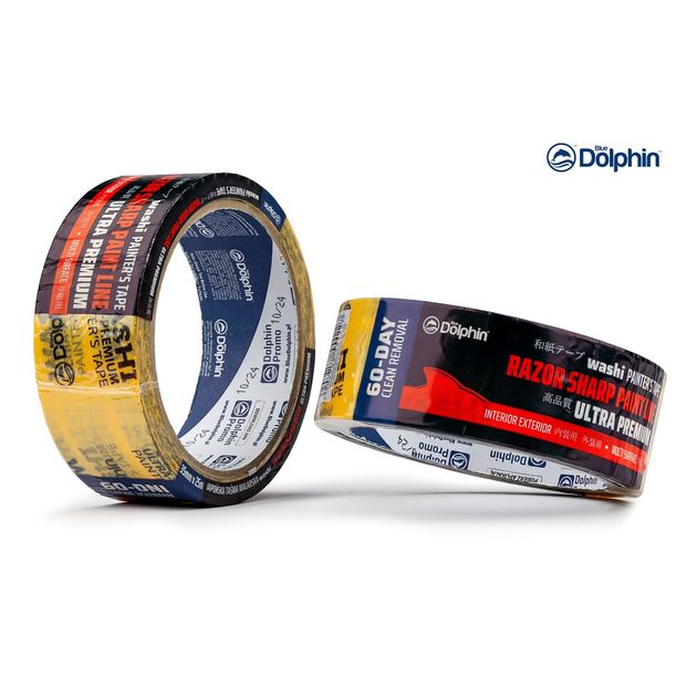Малярная лента (скотч) 35 мм х 25 м Blue Dolphin WASHI XF7 рисовая бумага, фото , изображение 5 | SNABZHENIE.com.ua Малярная лента (скотч) 35 мм х 25 м Blue Dolphin WASHI XF7 рисовая бумага, фото , изображение 5 | SNABZHENIE.com.ua