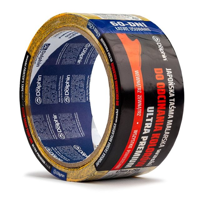 Малярная лента (скотч) 47 мм х 25 м Blue Dolphin WASHI XF7 рисовая бумага, фото  | SNABZHENIE.com.ua