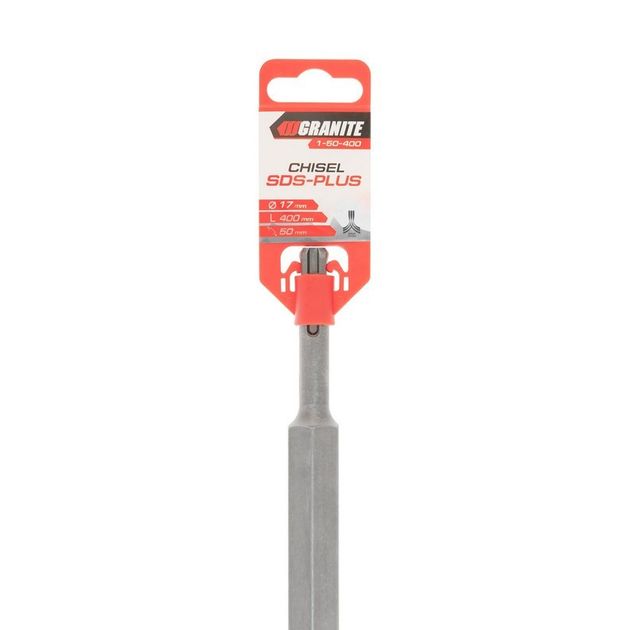 Зубило плоское GRANITE SDS-PLUS 400х50х17 мм 1-50-400, фото , изображение 8 | SNABZHENIE.com.ua Зубило плоское GRANITE SDS-PLUS 400х50х17 мм 1-50-400, фото , изображение 8 | SNABZHENIE.com.ua