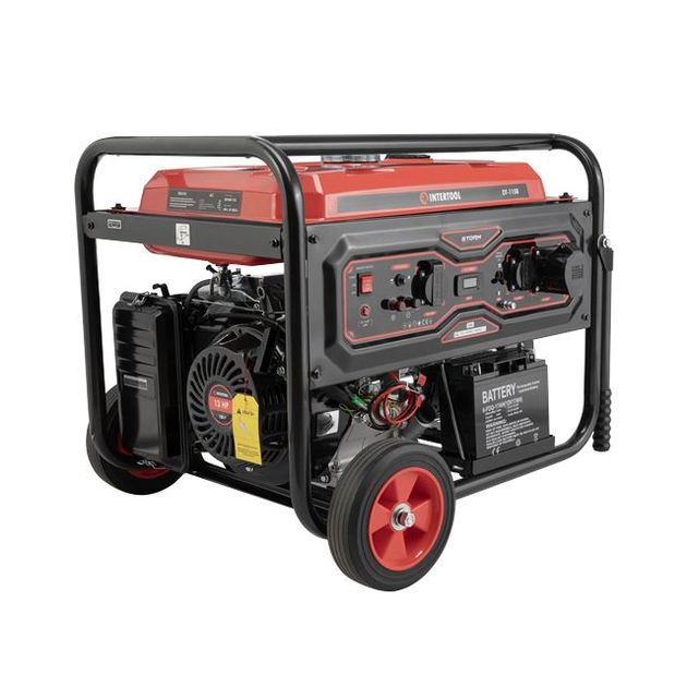 Генератор бензиновый/газовый 5/5,5 кВт, 220 В, 25 л,электро+ручной старт, медная обмотка, STORM INTERTOOL DT-1158, фото , зображення 4 | SNABZHENIE.com.ua Генератор бензиновый/газовый 5/5,5 кВт, 220 В, 25 л,электро+ручной старт, медная обмотка, STORM INTERTOOL DT-1158, фото , зображення 4 | SNABZHENIE.com.ua