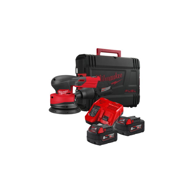Шлифмашина эксцентриковая аккумуляторная MILWAUKEE Ø125мм M18 FROS125-502X FUEL, фото  | SNABZHENIE.com.ua
