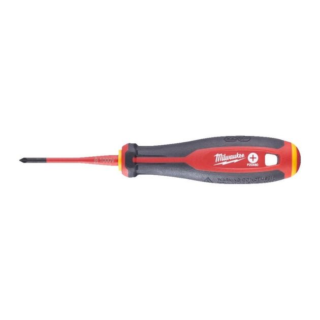 Отвертка трехгранная, изолированная VDE MILWAUKEE, PZ0х60мм, фото  | SNABZHENIE.com.ua