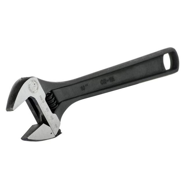 Ключ розвідний 250мм, Cr-V, чорний, фосфатований., фото , зображення 4 | SNABZHENIE.com.ua