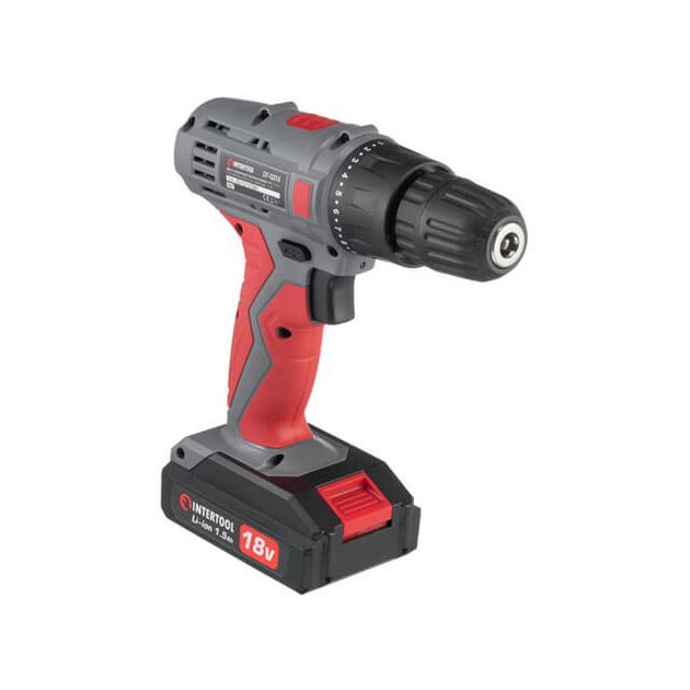 Дриль-шурупокрут акумуляторний 18 В, 17 Nm, 0-700 об/хв, 0.8-10 мм, літій-іон, 1.5 А, фото , изображение 4 | SNABZHENIE.com.ua