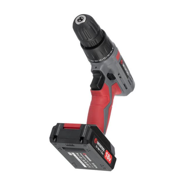 Дриль-шурупокрут акумуляторний 18 В, 17 Nm, 0-700 об/хв, 0.8-10 мм, літій-іон, 1.5 А, фото , изображение 9 | SNABZHENIE.com.ua