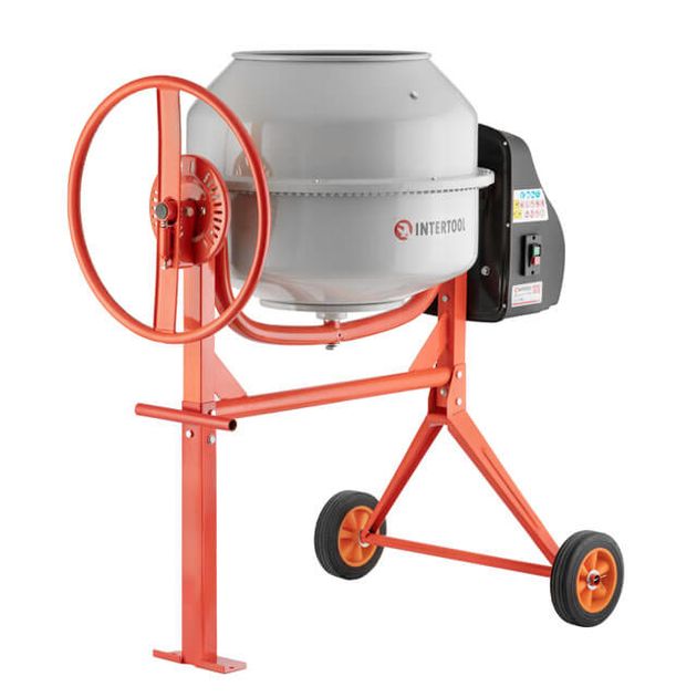 Бетонозмішувач 550 Вт, 140 л, 24-29 об/хв, фото , зображення 3 | SNABZHENIE.com.ua