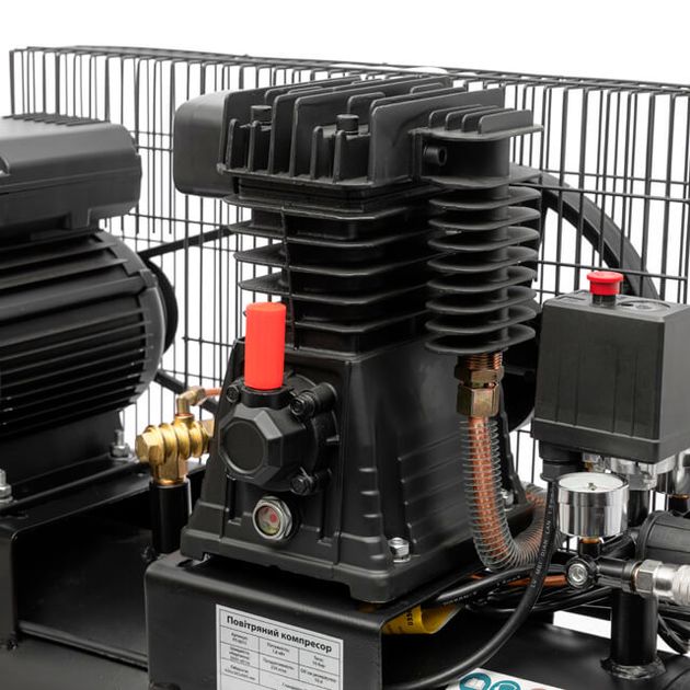 Компресор 50л, 1.8 кВт, 220 В, 10 aтм, 250 л/хв., фото , зображення 6 | SNABZHENIE.com.ua Компресор 50л, 1.8 кВт, 220 В, 10 aтм, 250 л/хв., фото , зображення 6 | SNABZHENIE.com.ua