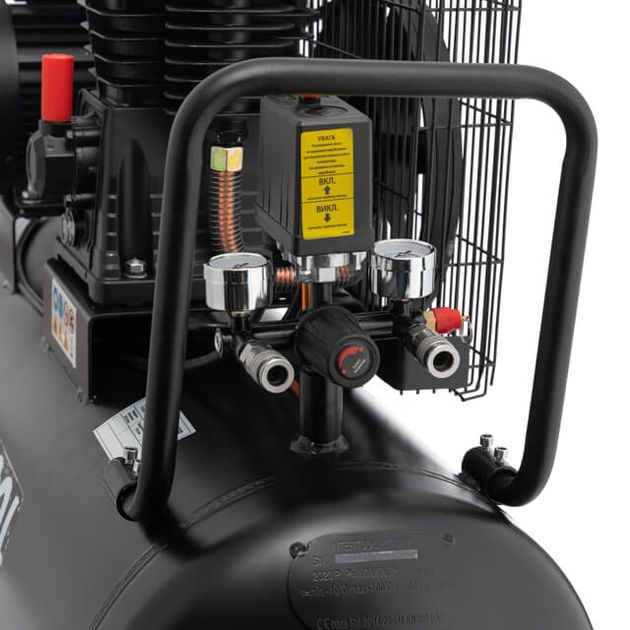 Компрессор 100 л, 1.8 кВт, 220 В, 10 атм, 250 л/мин., фото , зображення 5 | SNABZHENIE.com.ua Компрессор 100 л, 1.8 кВт, 220 В, 10 атм, 250 л/мин., фото , зображення 5 | SNABZHENIE.com.ua