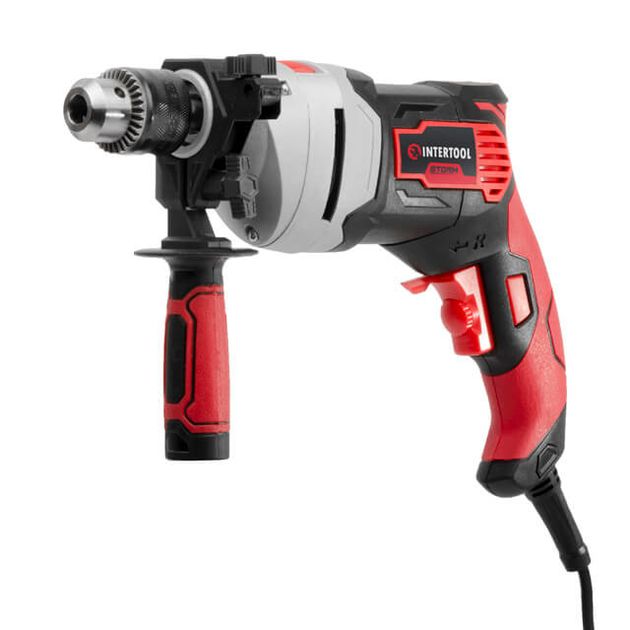 Дриль ударний 800Вт, 0-2900об/хв, 1,5-13мм, метал. корпус редуктора, фото , зображення 2 | SNABZHENIE.com.ua