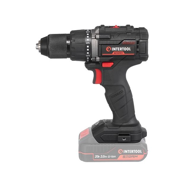 Дриль-шурупокрут акумуляторний з безщітковим двигуном 20 В, 60 Nm, 0-500/0-2000 об/хв, 2-13 мм, без ЗП та АКБ, фото , зображення 2 | SNABZHENIE.com.ua Дриль-шурупокрут акумуляторний з безщітковим двигуном 20 В, 60 Nm, 0-500/0-2000 об/хв, 2-13 мм, без ЗП та АКБ, фото , зображення 2 | SNABZHENIE.com.ua