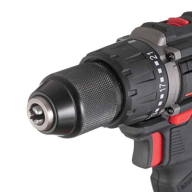 Дриль-шурупокрут акумуляторний з безщітковим двигуном 20 В, 60 Nm, 0-500/0-2000 об/хв, 2-13 мм, без ЗП та АКБ, фото , зображення 7 | SNABZHENIE.com.ua Дриль-шурупокрут акумуляторний з безщітковим двигуном 20 В, 60 Nm, 0-500/0-2000 об/хв, 2-13 мм, без ЗП та АКБ, фото , зображення 7 | SNABZHENIE.com.ua