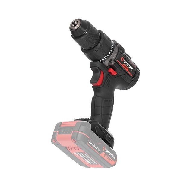 Дриль-шурупокрут акумуляторний з безщітковим двигуном 20 В, 60 Nm, 0-500/0-2000 об/хв, 2-13 мм, без ЗП та АКБ, фото , зображення 10 | SNABZHENIE.com.ua Дриль-шурупокрут акумуляторний з безщітковим двигуном 20 В, 60 Nm, 0-500/0-2000 об/хв, 2-13 мм, без ЗП та АКБ, фото , зображення 10 | SNABZHENIE.com.ua