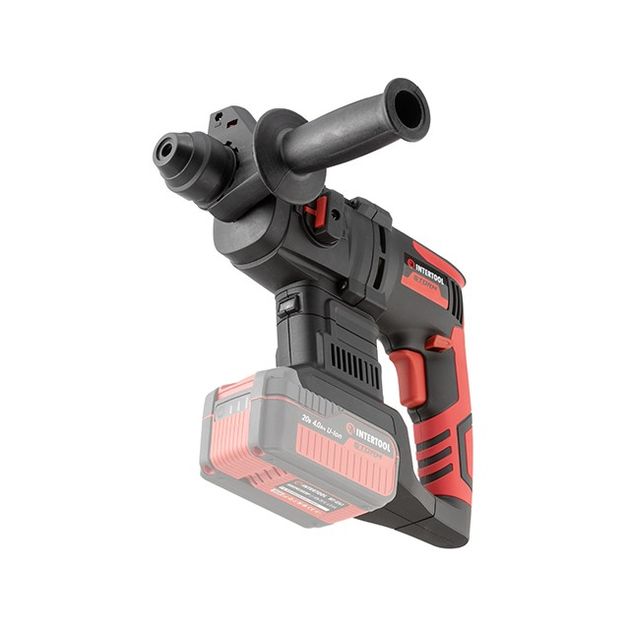 Перфоратор акумуляторний з безщітковим двигуном 20 В, 2 Дж, 0-1250 об / хв, 0-4800 уд / хв, SDS plus, без ЗУ та АКБ, кейс, фото , изображение 10 | SNABZHENIE.com.ua