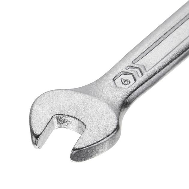 Ключ комбінований 6мм Cr-V, покриття сатин-хром, DIN3113, STORM, фото , зображення 2 | SNABZHENIE.com.ua