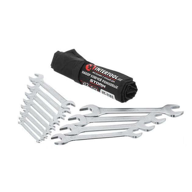 Набір ключів ріжкових 12шт., 6-32мм, Cr-V, DIN3110, STORM, фото , изображение 3 | SNABZHENIE.com.ua