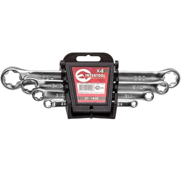 Набір ключів накидних TORX 4шт., E6-E24мм., Cr-V, фото  | SNABZHENIE.com.ua