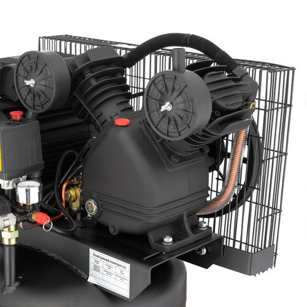 Компресор 100л, вертикальний, 3 кВт, 220 В, 10 aтм, 500 л/хв. 2 циліндри, фото , зображення 7 | SNABZHENIE.com.ua Компресор 100л, вертикальний, 3 кВт, 220 В, 10 aтм, 500 л/хв. 2 циліндри, фото , зображення 7 | SNABZHENIE.com.ua