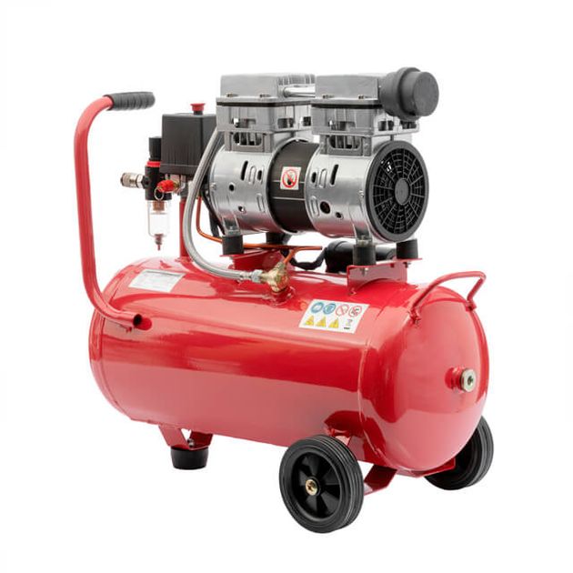 Компресор 24 л, 0.75 кВт, 220 В, 8aтм, 145 л/хв, 1400 об/хв, малошумний, безмасляний, 2 циліндри, фото , зображення 4 | SNABZHENIE.com.ua Компресор 24 л, 0.75 кВт, 220 В, 8aтм, 145 л/хв, 1400 об/хв, малошумний, безмасляний, 2 циліндри, фото , зображення 4 | SNABZHENIE.com.ua