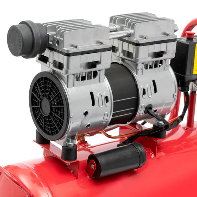 Компресор 24 л, 0.75 кВт, 220 В, 8aтм, 145 л/хв, 1400 об/хв, малошумний, безмасляний, 2 циліндри, фото , зображення 6 | SNABZHENIE.com.ua Компресор 24 л, 0.75 кВт, 220 В, 8aтм, 145 л/хв, 1400 об/хв, малошумний, безмасляний, 2 циліндри, фото , зображення 6 | SNABZHENIE.com.ua