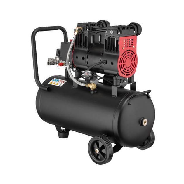 Компресор 24 л, 1.1 кВт, 220 В, 8aтм, 160 л/хвил, 1400 об/хв, малошумний, безмасляний, 2 циліндра, фото , зображення 4 | SNABZHENIE.com.ua Компресор 24 л, 1.1 кВт, 220 В, 8aтм, 160 л/хвил, 1400 об/хв, малошумний, безмасляний, 2 циліндра, фото , зображення 4 | SNABZHENIE.com.ua