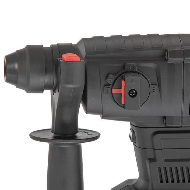 Перфоратор акумуляторний з безщітковим двигуном 20 В, 2 Дж, 0-1250 об / хв, 0-4800 уд / хв, SDS plus, літій-іон, 4.0 Ач, ЗУ 4А, кейс, фото , зображення 9 | SNABZHENIE.com.ua