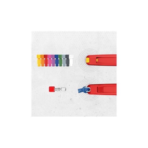 Кліпси для стропи безпеки Tethered Tool KNIPEX 00 62 10 TR, 10шт, фото , зображення 2 | SNABZHENIE.com.ua Кліпси для стропи безпеки Tethered Tool KNIPEX 00 62 10 TR, 10шт, фото , зображення 2 | SNABZHENIE.com.ua
