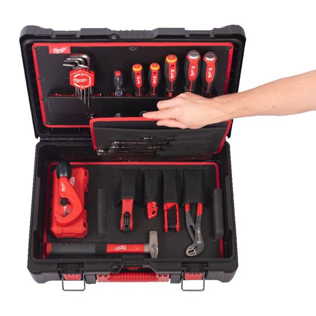 Набор ручной инструмента для инсталятора MILWAUKEE в кейсе PACKOUT, фото , изображение 5 | SNABZHENIE.com.ua Набор ручной инструмента для инсталятора MILWAUKEE в кейсе PACKOUT, фото , изображение 5 | SNABZHENIE.com.ua