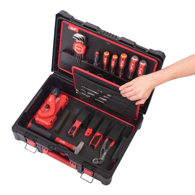 Набор ручной инструмента для инсталятора MILWAUKEE в кейсе PACKOUT, фото , изображение 6 | SNABZHENIE.com.ua Набор ручной инструмента для инсталятора MILWAUKEE в кейсе PACKOUT, фото , изображение 6 | SNABZHENIE.com.ua