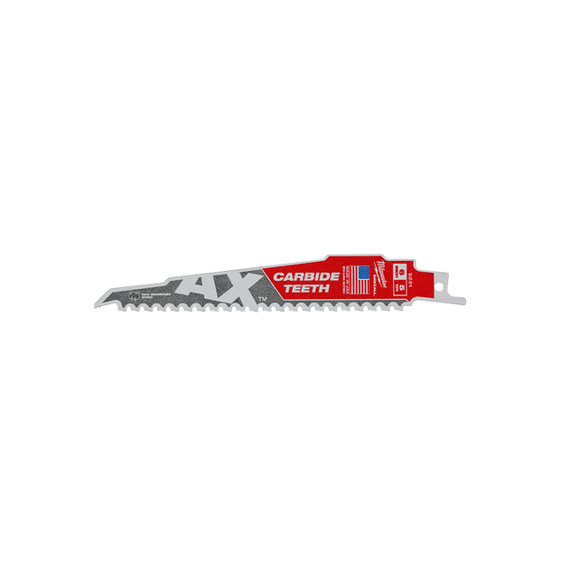 Полотно для сабельных пил AX FANG TIP CARBIDE MILWAUKEE, 150х5мм, (5шт), (дерево с гвоздями), фото  | SNABZHENIE.com.ua