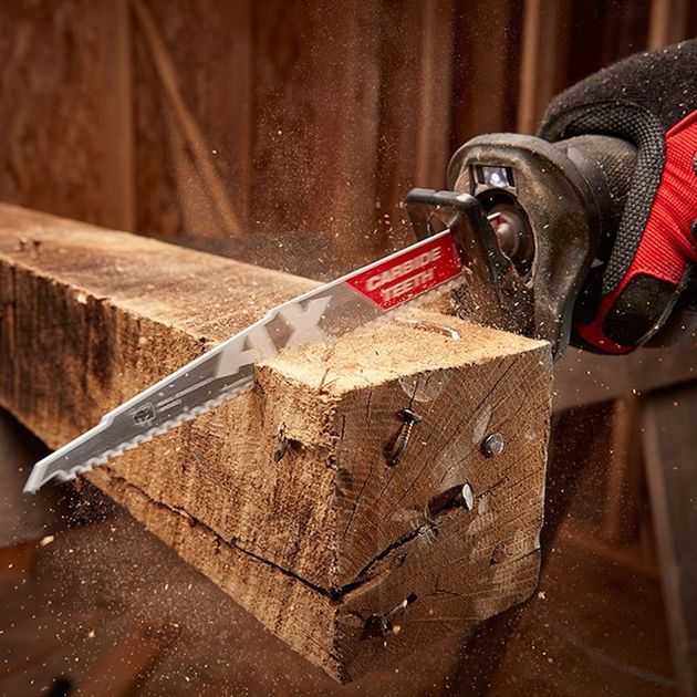 Полотно для сабельных пил AX FANG TIP CARBIDE MILWAUKEE, 150х5мм, (5шт), (дерево с гвоздями), фото , зображення 3 | SNABZHENIE.com.ua Полотно для сабельных пил AX FANG TIP CARBIDE MILWAUKEE, 150х5мм, (5шт), (дерево с гвоздями), фото , зображення 3 | SNABZHENIE.com.ua