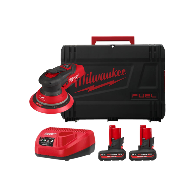 Шлифмашина эксцентриковая аккумуляторная бесщеточная MILWAUKEE M12 FROS5-502X Ø150мм (ЗУ+2ак.Х5Ач), фото  | SNABZHENIE.com.ua