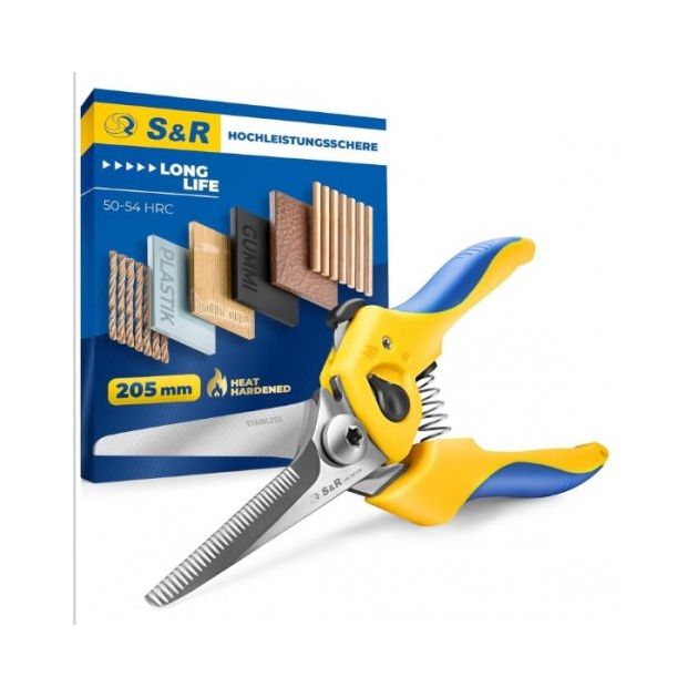Ножницы универсальные S&R 205 мм прямые, фото  | SNABZHENIE.com.ua