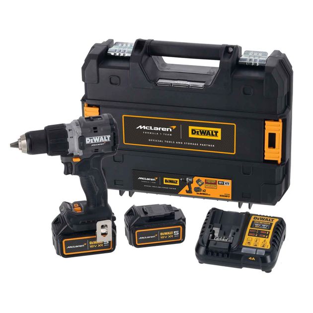 Дрель-шуруповёрт ударная McLaren F1 TEAM LIMITED EDITION DeWALT DCD85MP2T, фото  | SNABZHENIE.com.ua