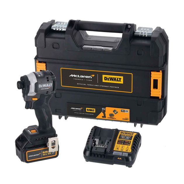 Шуруповёрт ударный McLaren F1 TEAM LIMITED EDITION DeWALT DCF85MM1T, фото  | SNABZHENIE.com.ua