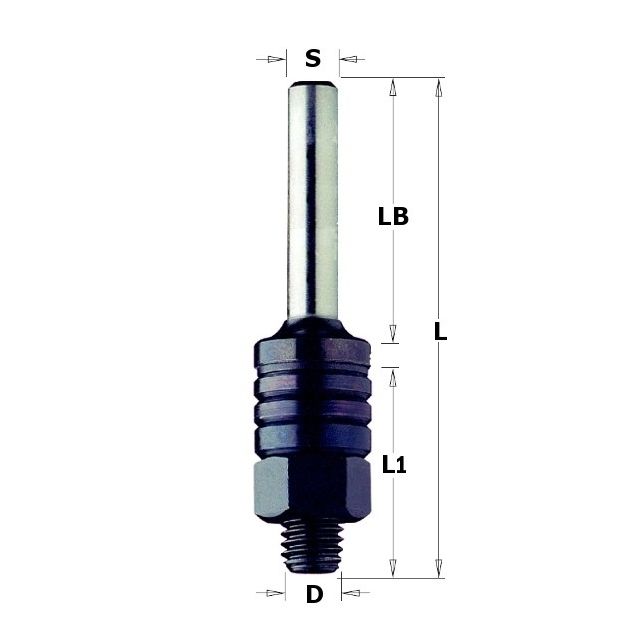924.129.00 Держатель для фрез пилок LB=M12mm L1=54mm S=12 CMT, фото  | SNABZHENIE.com.ua