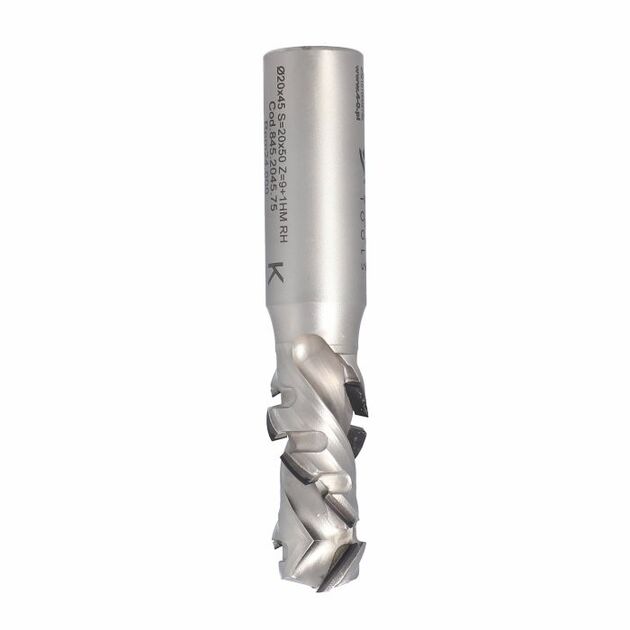 Фреза DTI DIA D=20 I=25 L=85 S=20x50 Z=6+1HM (Z=1+1) к45° RH ITA TOOLS, фото  | SNABZHENIE.com.ua