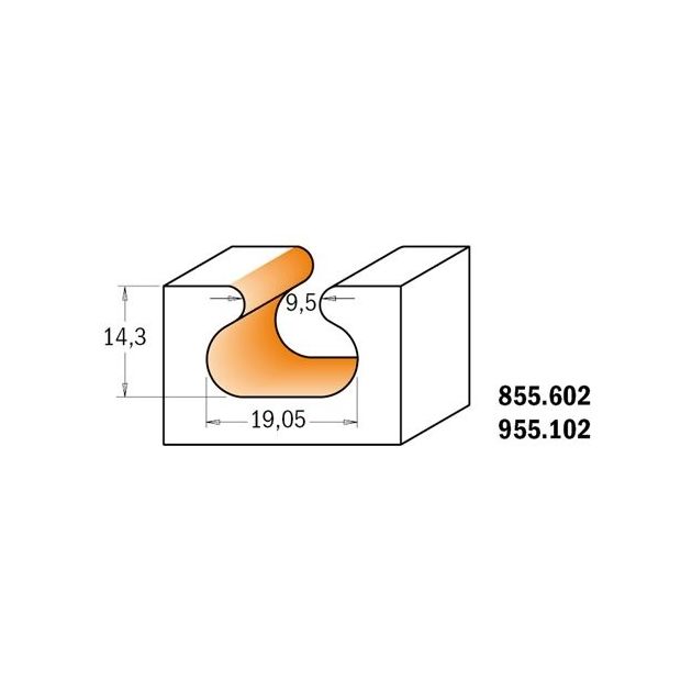 Фреза HM D=29 I=20 T=19 R=4,8-2,3 S=8 CMT 955.105.11, фото , изображение 3 | SNABZHENIE.com.ua Фреза HM D=29 I=20 T=19 R=4,8-2,3 S=8 CMT 955.105.11, фото , изображение 3 | SNABZHENIE.com.ua