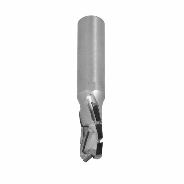 DTE. Фреза DIA Z3+1 D=10 I=22 L=70 S=12x40 RH (9+1) PCD H2,5 3 спирали, фото  | SNABZHENIE.com.ua