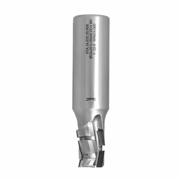 Фреза DIA Z3+1 D=16 I=20 L=81 S=20x50RH (7+1) PCD H3,5 3 спіралі, STAL NESTING, фото , зображення 6 | SNABZHENIE.com.ua