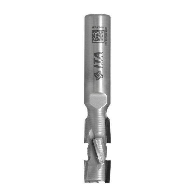 Фреза DIA Z2+2 PRO D=12 I=28 L=80 S=12x40 RH 6+1 PCD H2,5 4 спирали ITA TOOLS, фото  | SNABZHENIE.com.ua