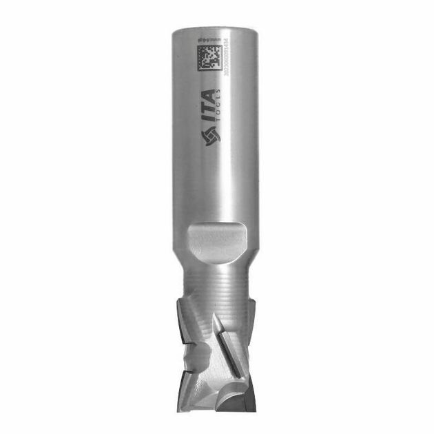 Фреза DIA Z2+2 PRO D=18 I=25 L=78 S=20x40 RH 6+1 PCD H2,5 4 спирали, фото  | SNABZHENIE.com.ua