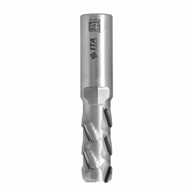 Фреза DIA Z2+2 PRO D=20 I=43 L=105 S=20x50 RH 10+1 PCD H2,5 4 спирали сталь ITA TOOLS, фото  | SNABZHENIE.com.ua