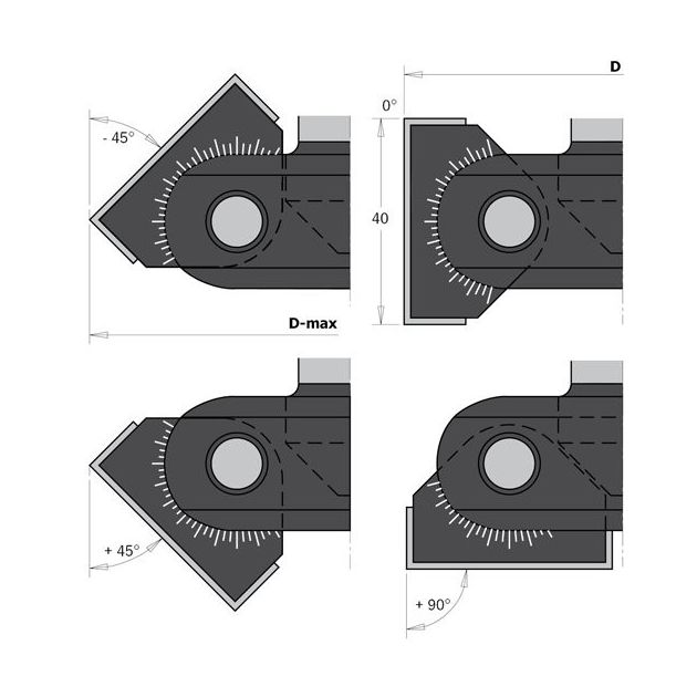 Фреза насадная CNC D=85 I=39,5 Dmax=102 A=-45 - +90 L=92 RH CMT, фото , изображение 8 | SNABZHENIE.com.ua Фреза насадная CNC D=85 I=39,5 Dmax=102 A=-45 - +90 L=92 RH CMT, фото , изображение 8 | SNABZHENIE.com.ua