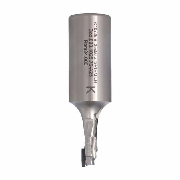 Фреза DIA Z1+1 D=10 I=25 L=93 S=25x50LH 3 спіралі, STAL ITA TOOLS, фото , изображение 8 | SNABZHENIE.com.ua