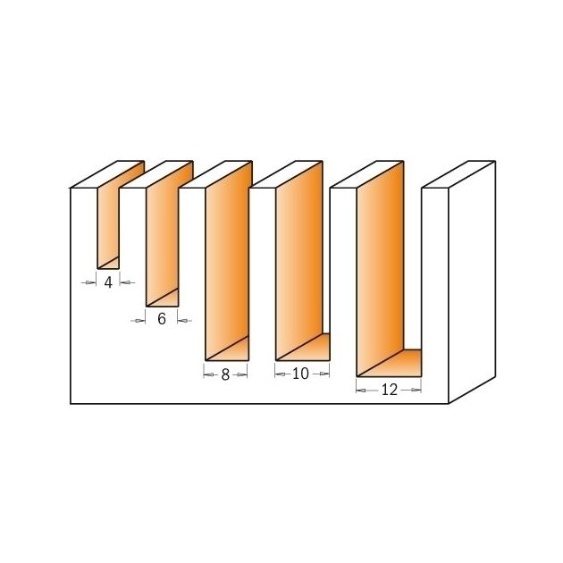 Комплект фрез спиральных D=4-6-8-10-12 S=8 (5 шт.) CMT, фото , изображение 9 | SNABZHENIE.com.ua Комплект фрез спиральных D=4-6-8-10-12 S=8 (5 шт.) CMT, фото , изображение 9 | SNABZHENIE.com.ua