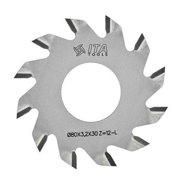 Пила PKA D=80 F=30 Z=12 K/P=3,2/2,2, угол зуба R 10°, фото  | SNABZHENIE.com.ua
